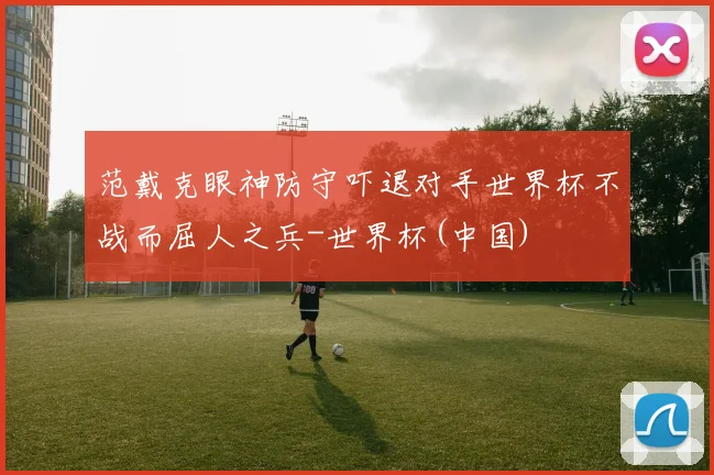 范戴克眼神防守吓退对手世界杯不战而屈人之兵-世界杯(中国)