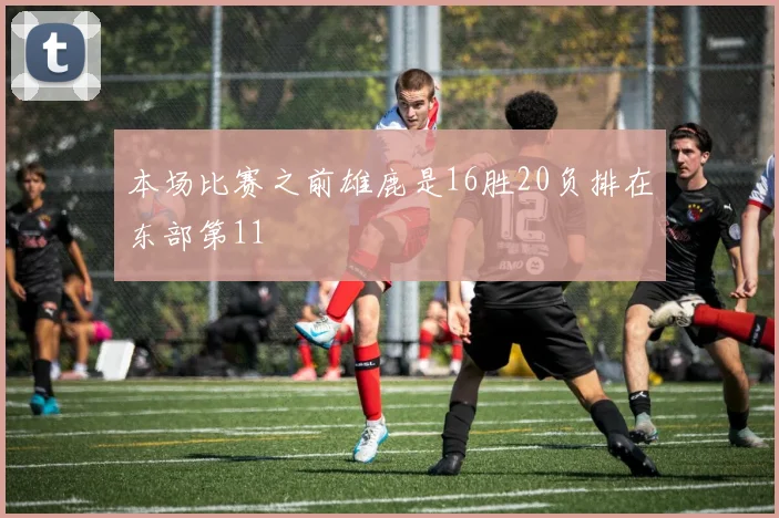 本场比赛之前雄鹿是16胜20负排在东部第11